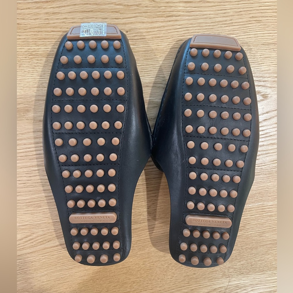 BOTTEGA VENETA Nappa Maxi Intercciato Flat Mules - Size 38.5 - Picture 6 of 7